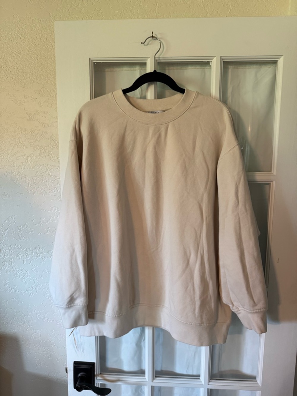 Athleta Forever Fleece Crewneck Sweatshirt - Cream